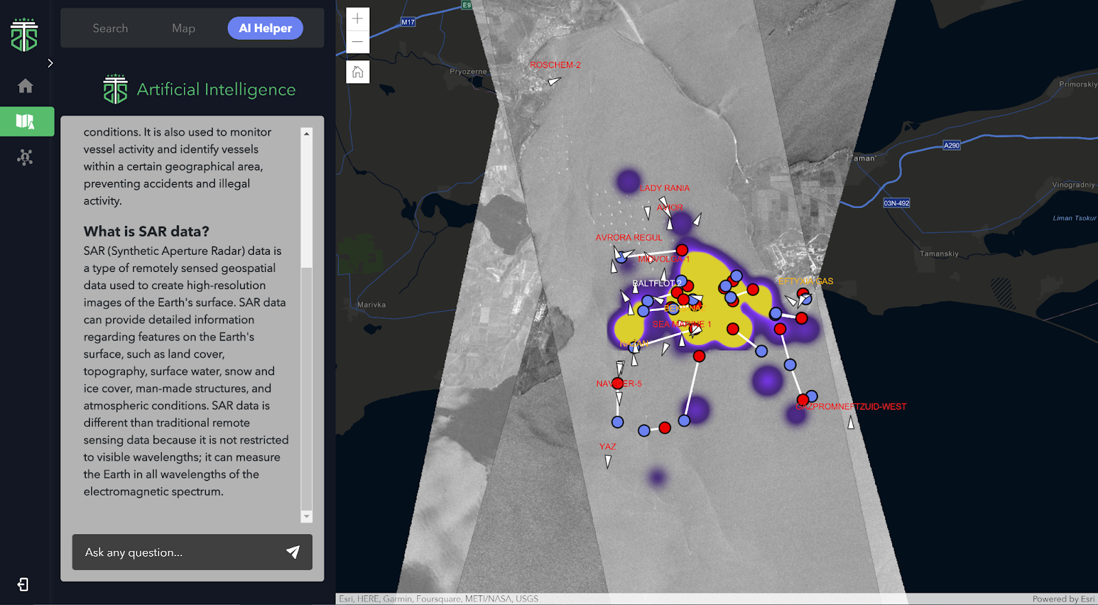 Integration of ChatGPT to interactive heatmap for tankers